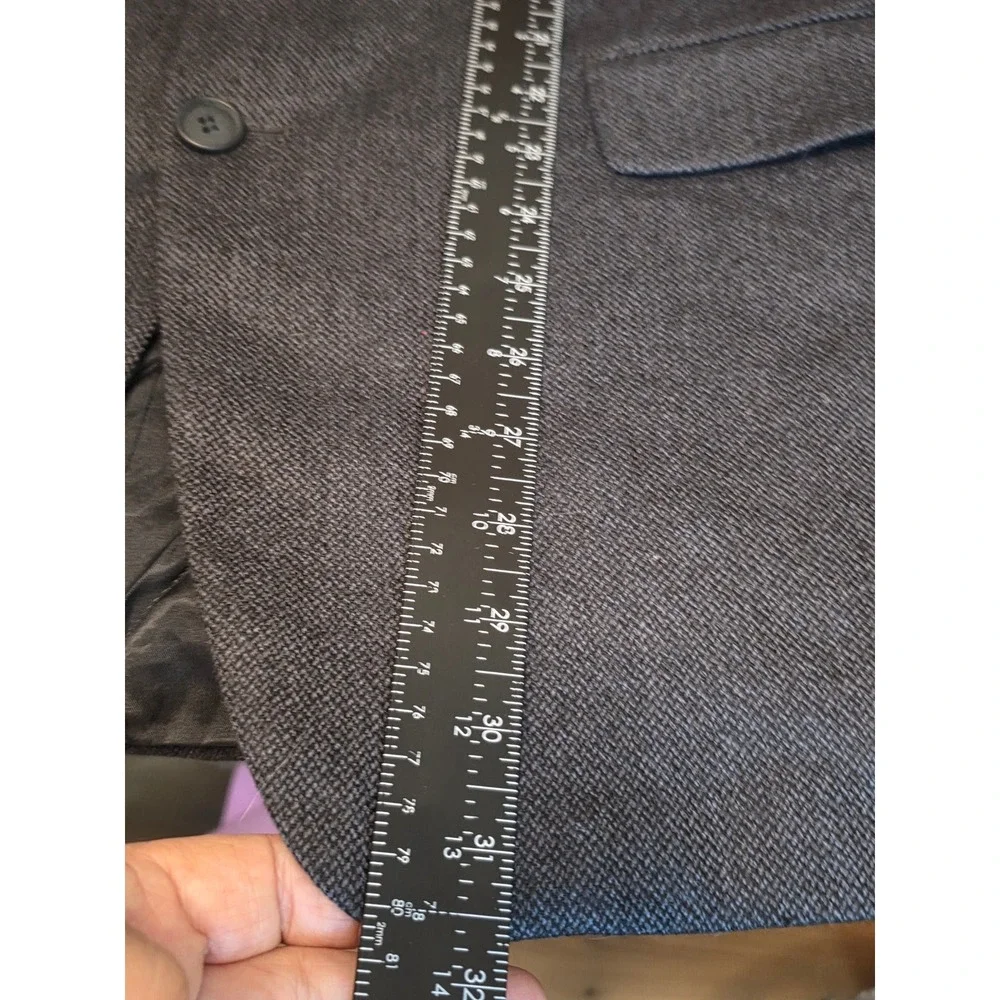 Chereskin 44R 100% Lambswool Blazer Charcoal Gray 3-Button Sport Coat Jacket Men